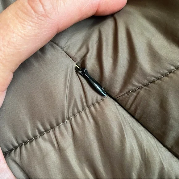 🍂 ZARA TAUPE HOODED PUFFER JACKET! - Picture 10 of 16